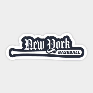 New York Baseball Sticker